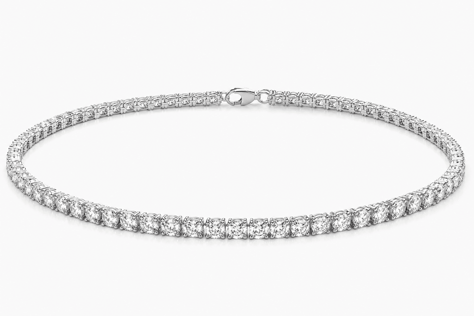 Tennis necklace, rendered in Aurevia
